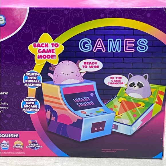 Squishmallow Squishville Minis Amala the Axolotl 3 piece Arcade Adventures - Picture 2 of 2